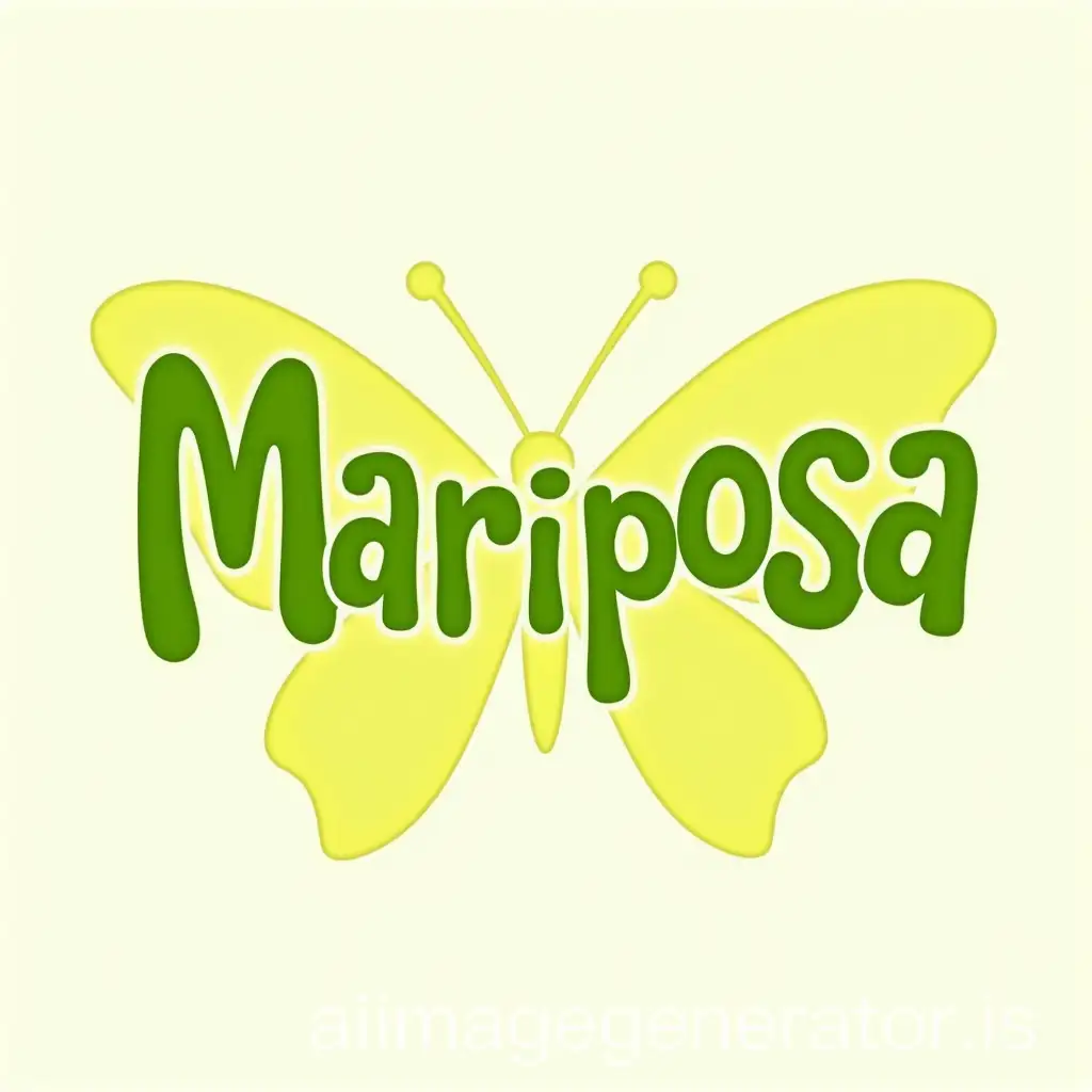 Mariposa-in-Curved-Bubble-Font-with-Lime-Green-and-Yellow-Fill