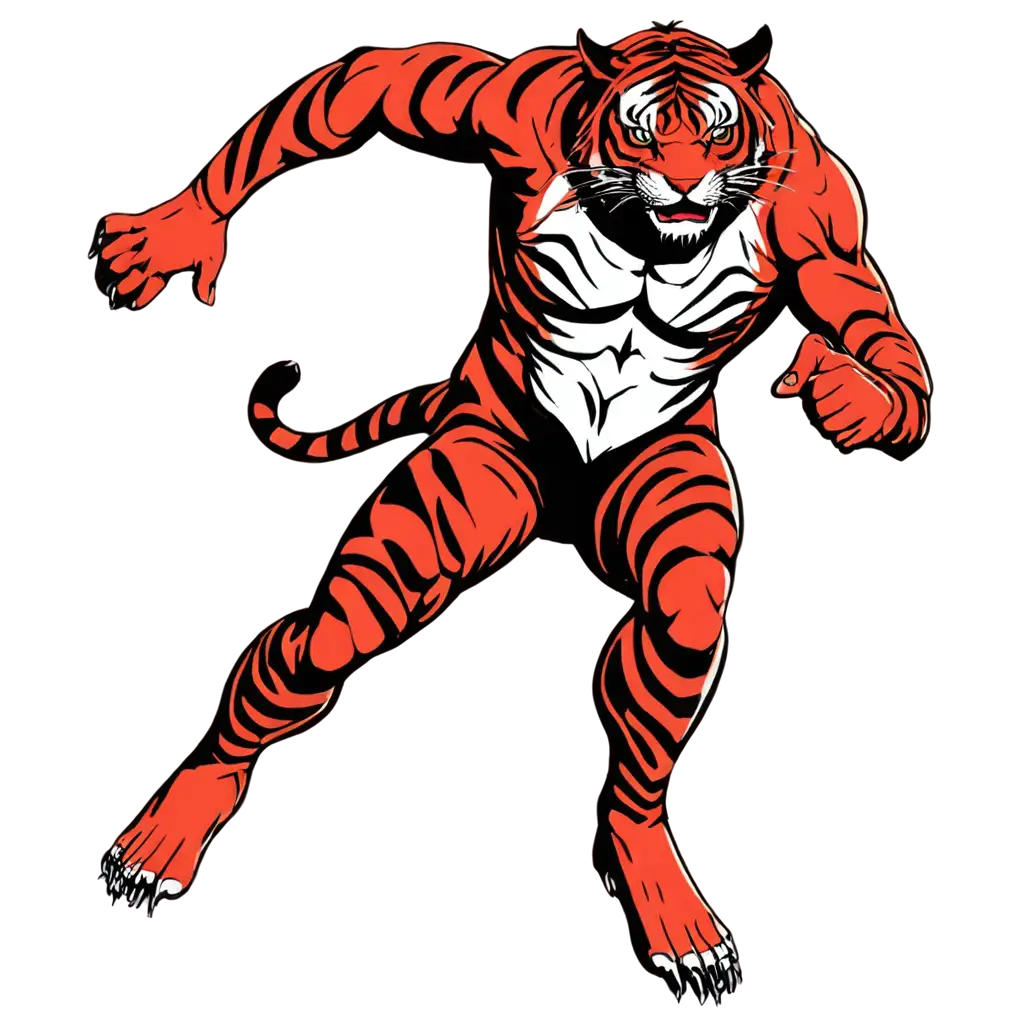 HighQuality-Red-and-Black-Vicious-Tiger-PNG-Image-Perfect-for-Digital-Use