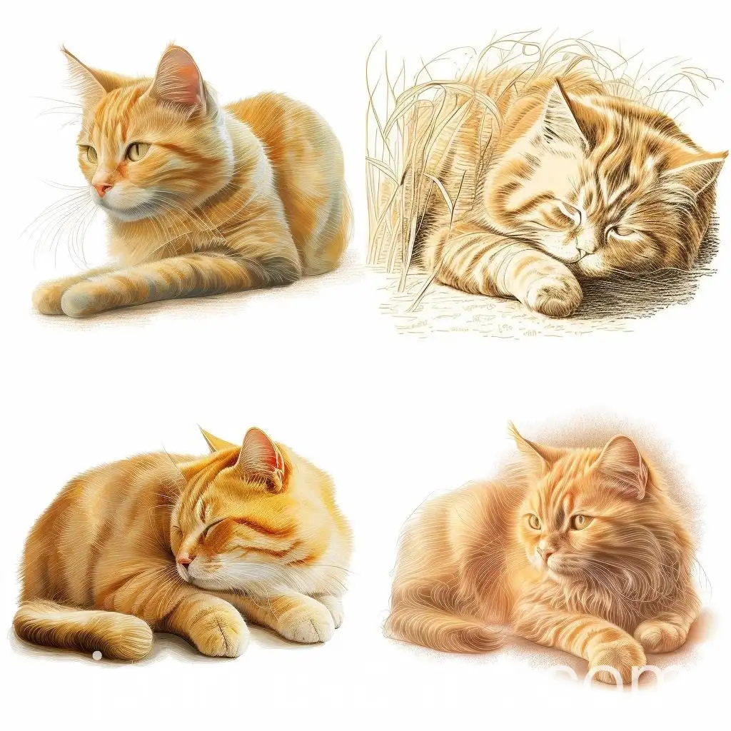 Relaxed-Ginger-Cat-Resting-in-Minimalist-2D-Graphic-Drawing