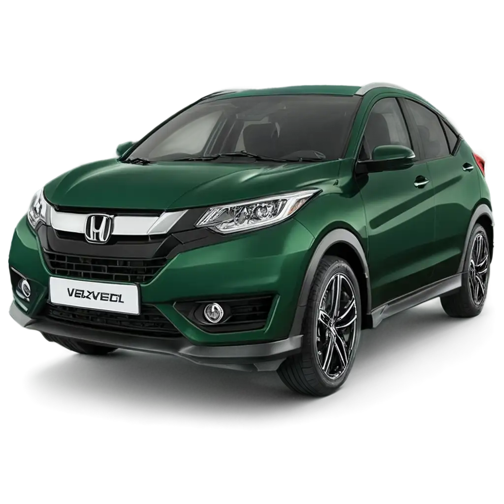 Honda Vezel navy green front right side