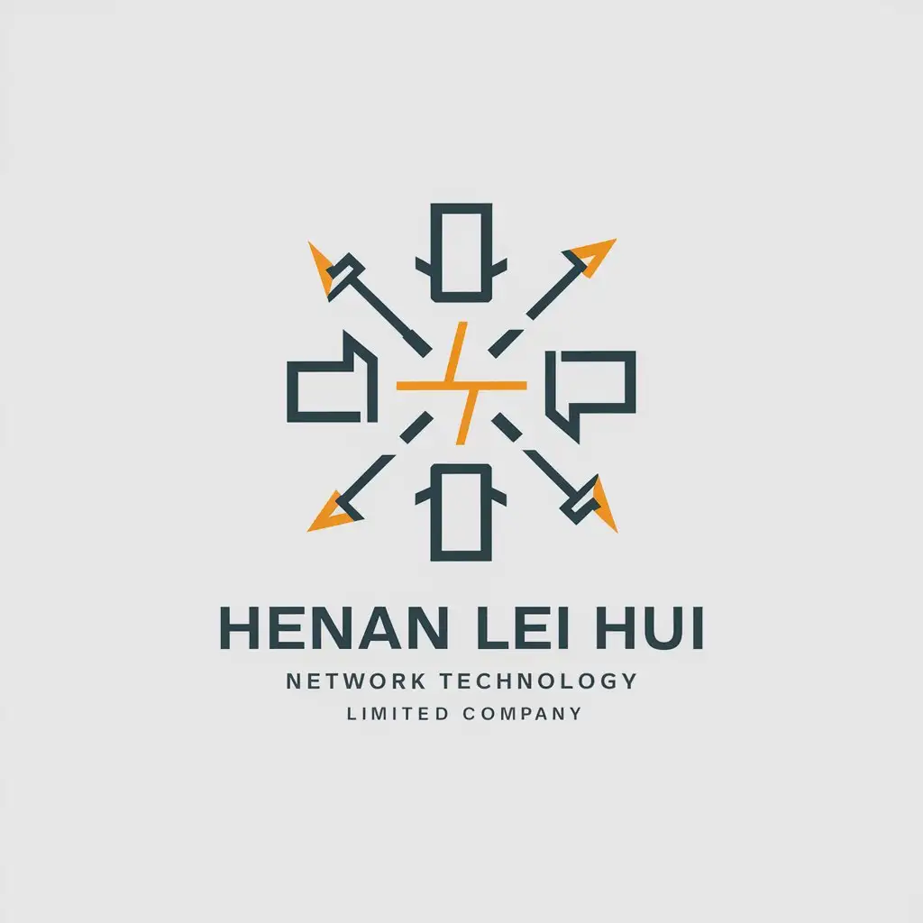 LOGO-Design-for-Henan-Lehui-Network-Technology-Limited-Company-ScienceTech-with-Lightning-Elements-on-Clear-Background