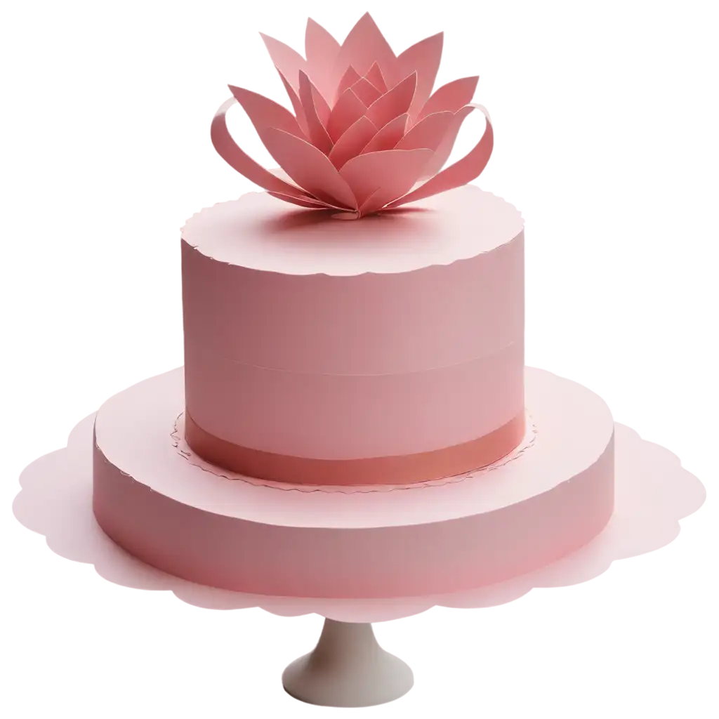 Delightful-Paper-Cake-PNG-for-Creative-Design-and-Online-Use