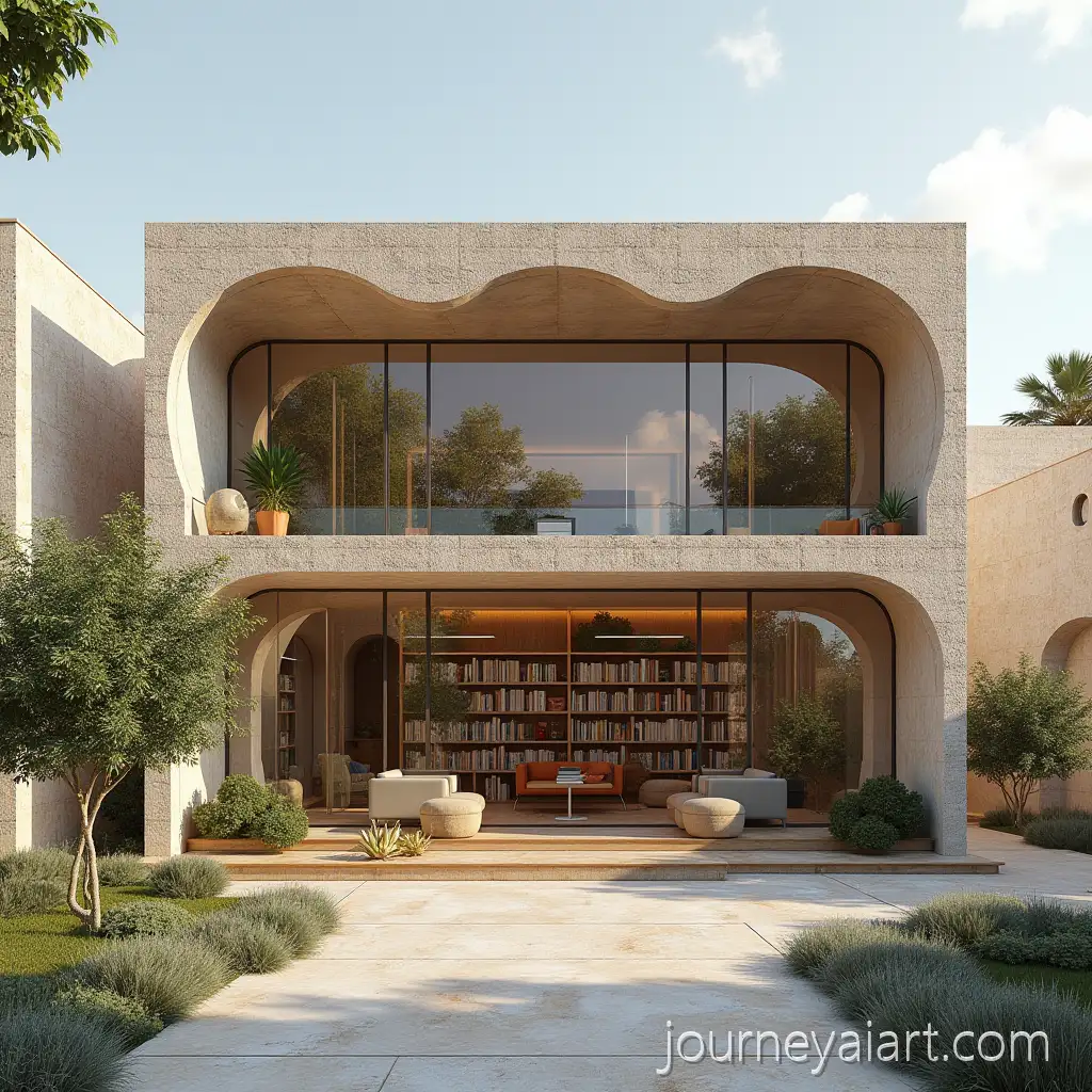 Modern-Modular-Library-Network-Above-Chania-City-Buildings