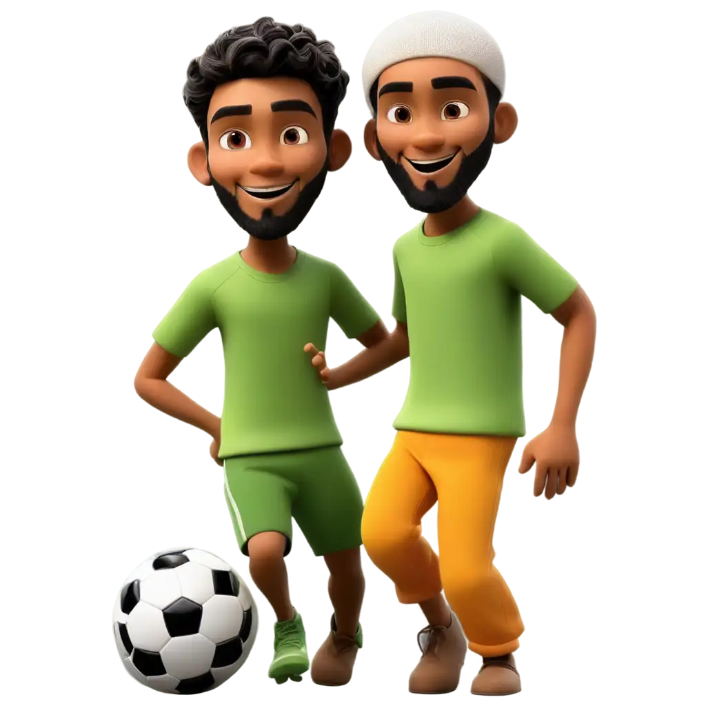 Animated-Cartoon-Muslim-Soccer-Player-PNG-for-Various-Creative-Projects