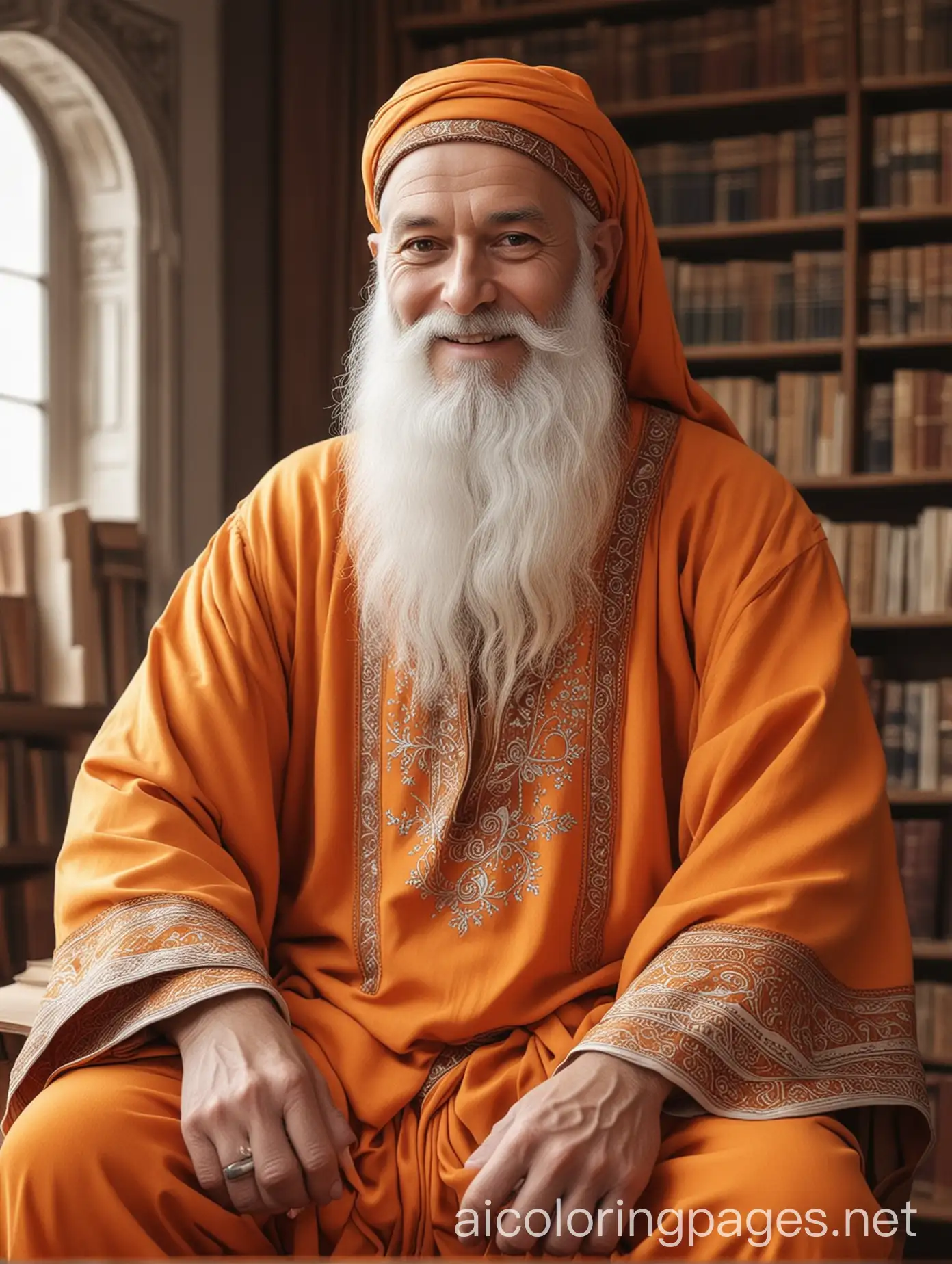 Islamic-Era-Scholar-with-White-Beard-in-Vintage-Library-Setting