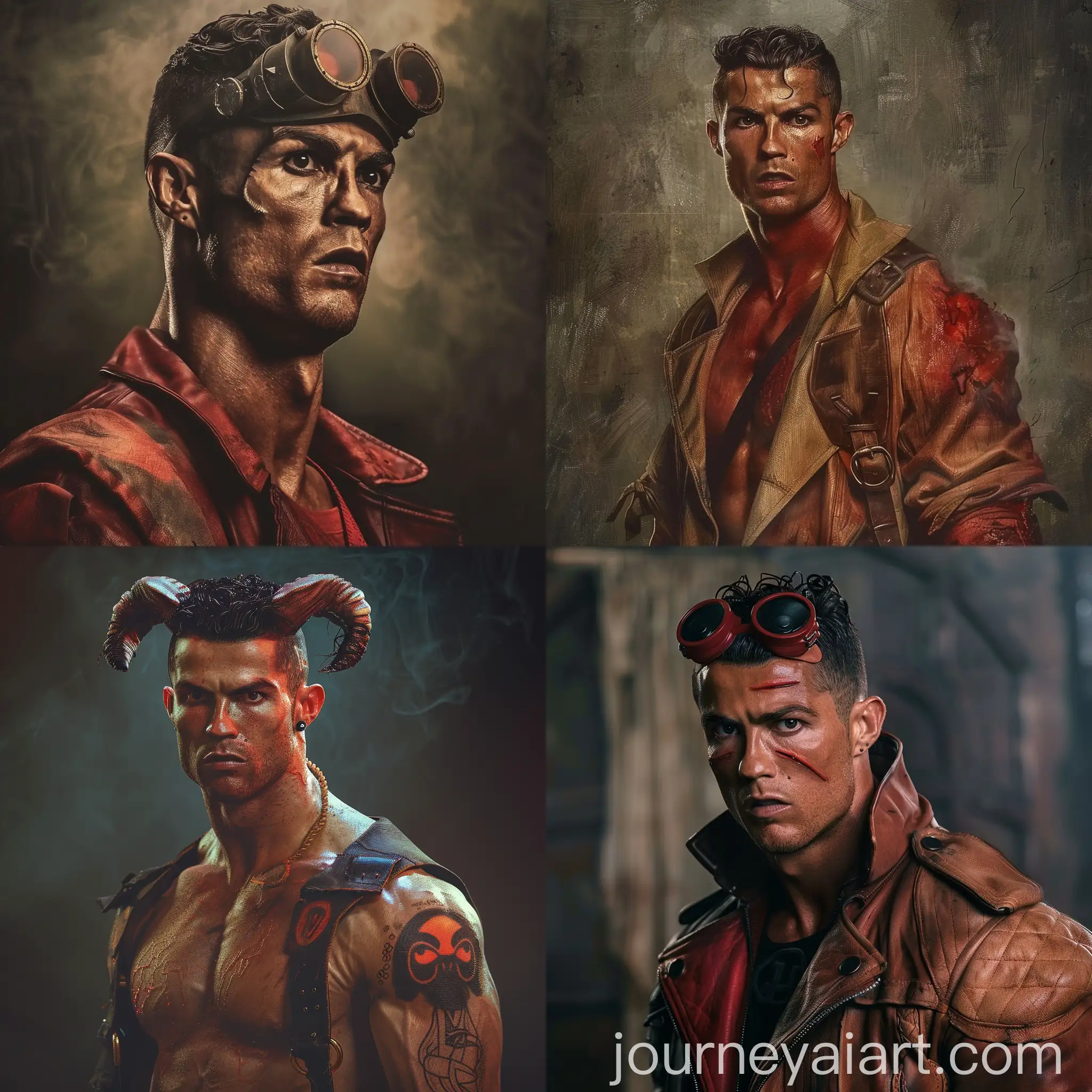 Cristiano-Ronaldo-as-Hellboy-Character-Portrait