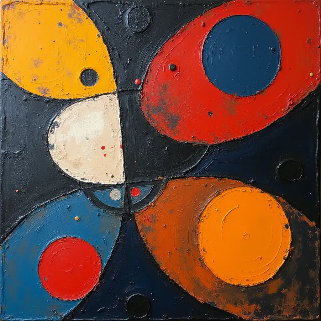 A picture in a checkered pattern, stripe, primitive schematically, minimalism, avant-garde, huge smiley, darkness in the style of Kandinsky, Malevich, minimalism, simplified for a beginner artist with acrylic many colors, constructivism abstractionism, gloomily