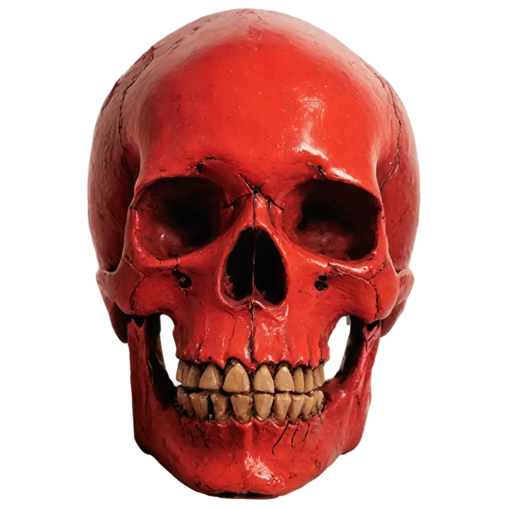 Red-Painted-Skull-PNG-Image-for-Creative-and-Artistic-Use