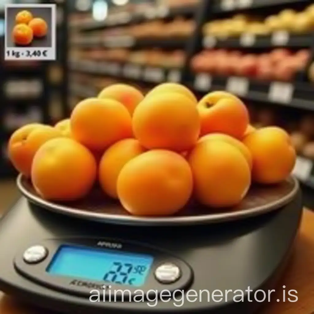 Apricots-on-a-Supermarket-Scale-with-Price-Display