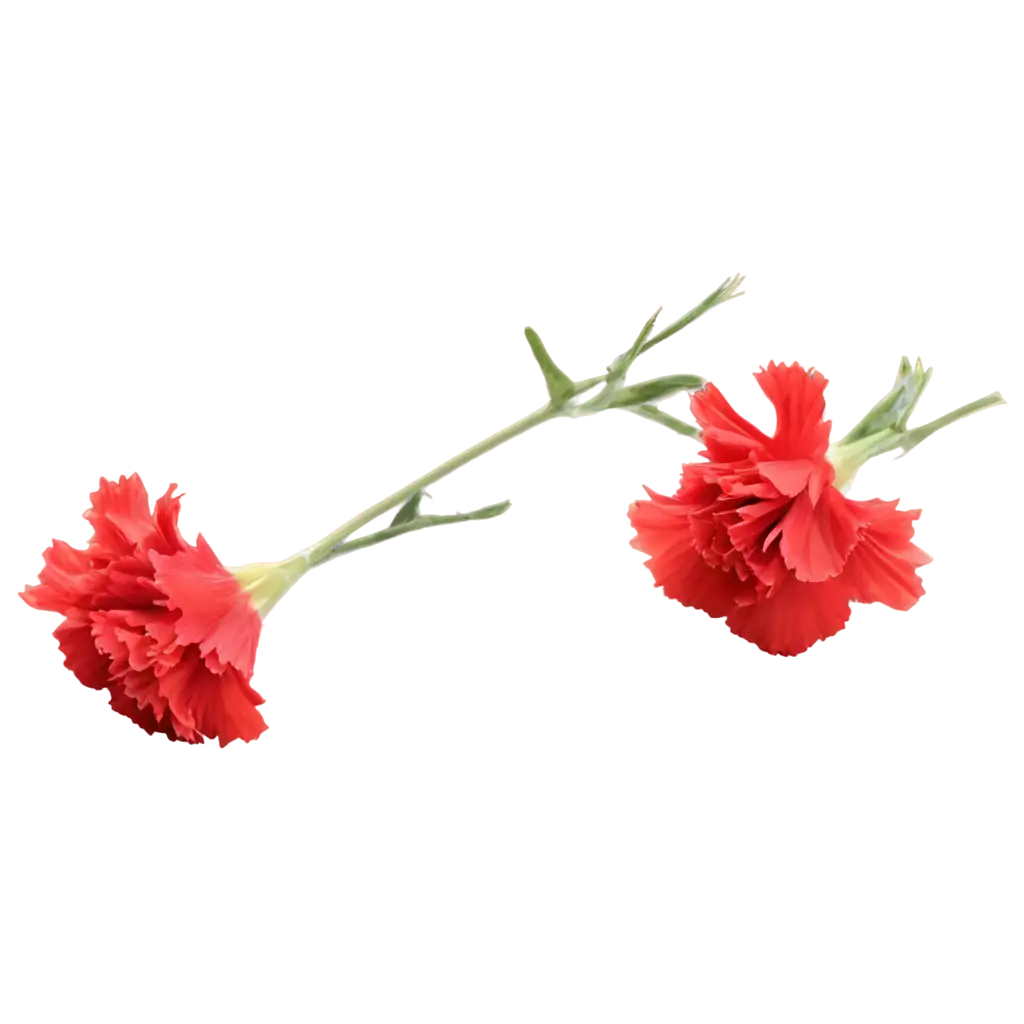 Beautiful-Red-Carnation-Flower-PNG-HighQuality-and-Vibrant-Image-for-Your-Creative-Projects