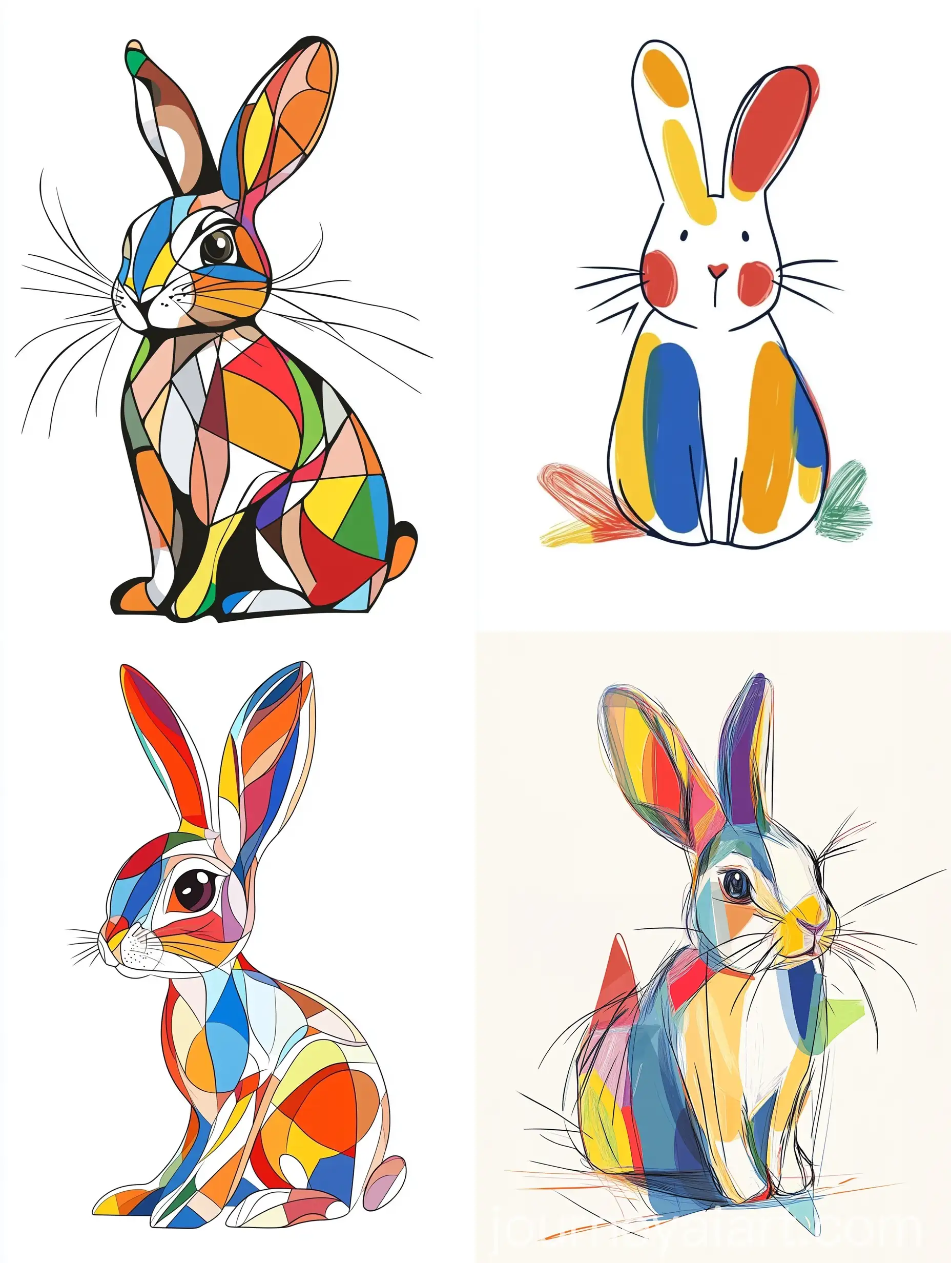 Colorful-Geometric-Rabbit-in-Minimalist-HandDrawn-Style