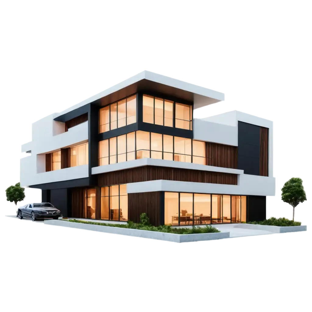 Create a architecture visualisation of a modern architect