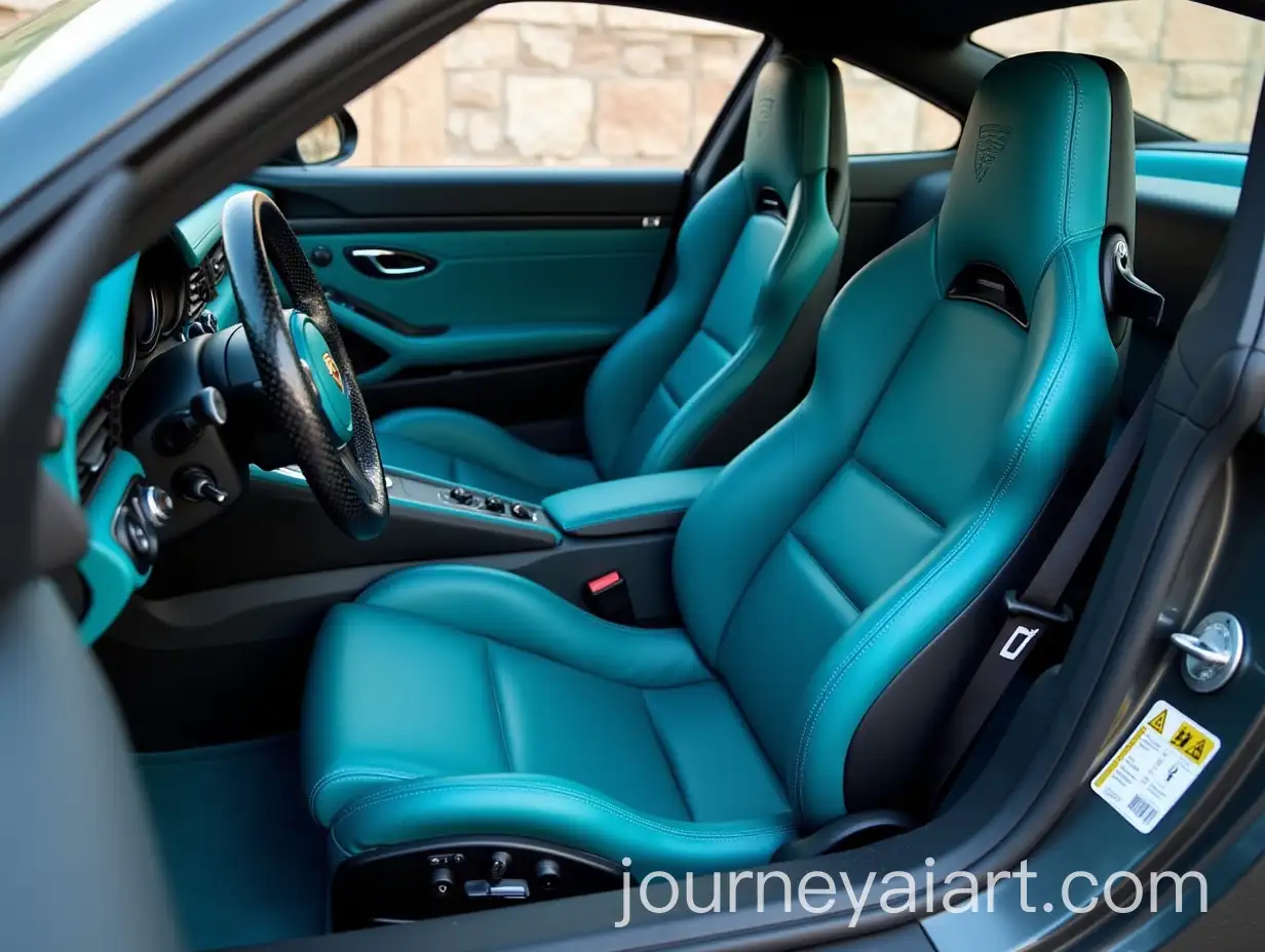 Porsche-911-992Porsche-911-Interior-Prompt2-GT3-Interior-in-Tiffany-Blue-with-Carbon-Fiber-Trims
