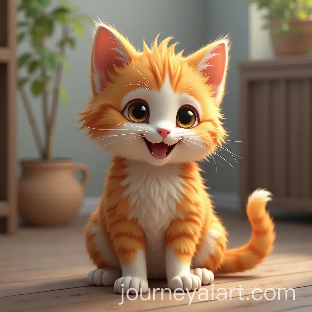 Playful-Cats-Exploring-a-Sunlit-Garden