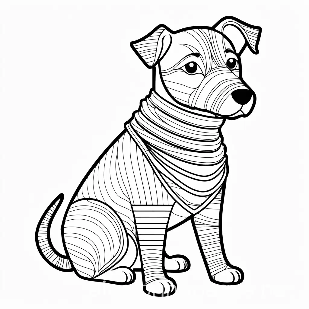 KidFriendly-Dog-Mummy-Coloring-Page-for-Young-Artists