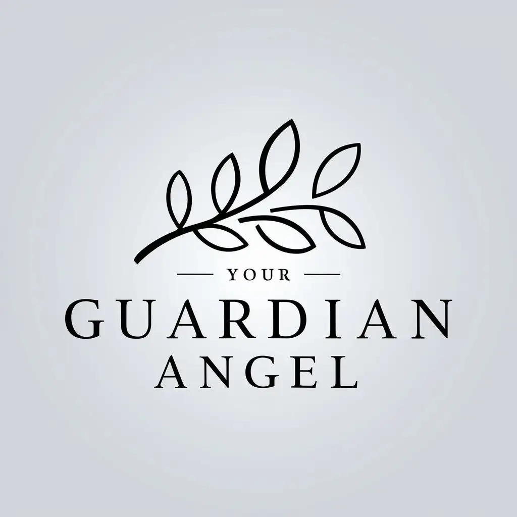 LOGO-Design-for-Your-Guardian-Angel-Minimalistic-Branch-with-Leaves-Symbol