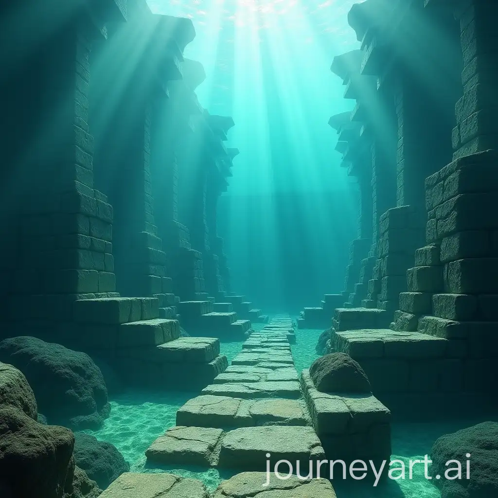 Sunken-Ancient-Civilization-with-Pyramids-and-Stone-Paths-Underwater