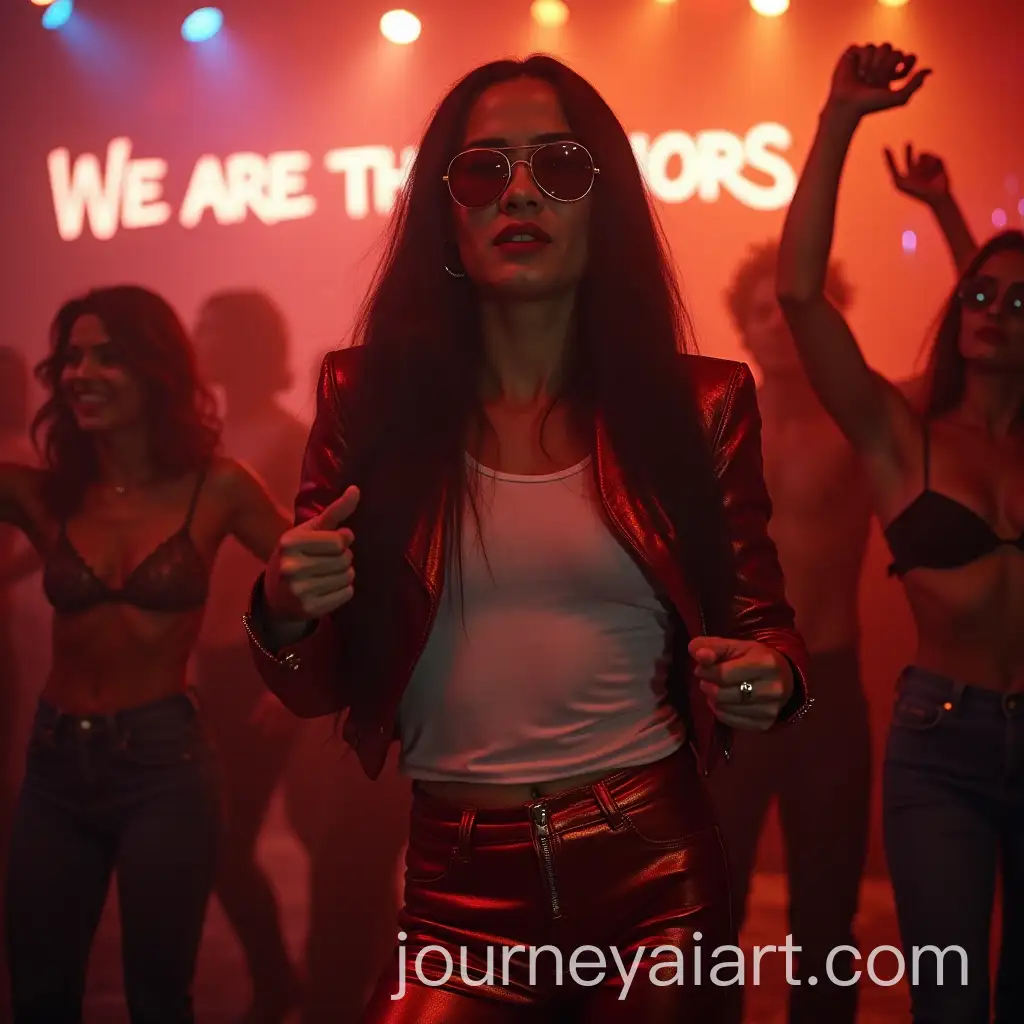 Freddie-Mercury-70s-Dance-Bar-Tribute-with-We-Are-the-Champions-Background