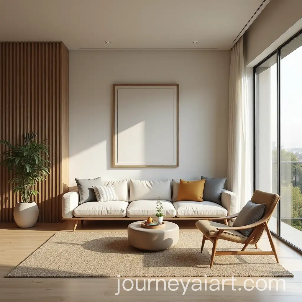 Functional-and-Minimalistic-Japandi-Style-Living-Room-with-TwoWay-Swing