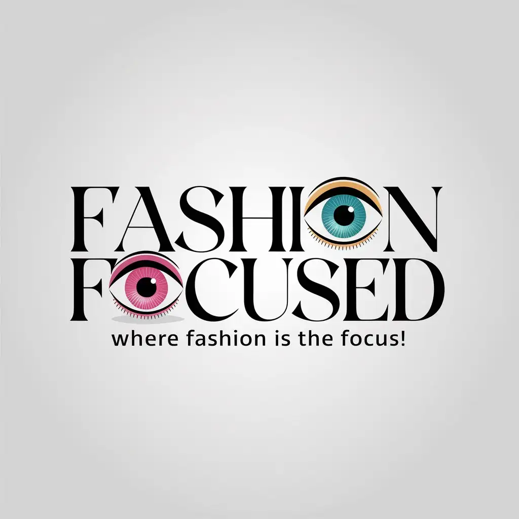 LOGO Design for Fashion Focused Elegant Colorful with Eye Symbol in O Letters