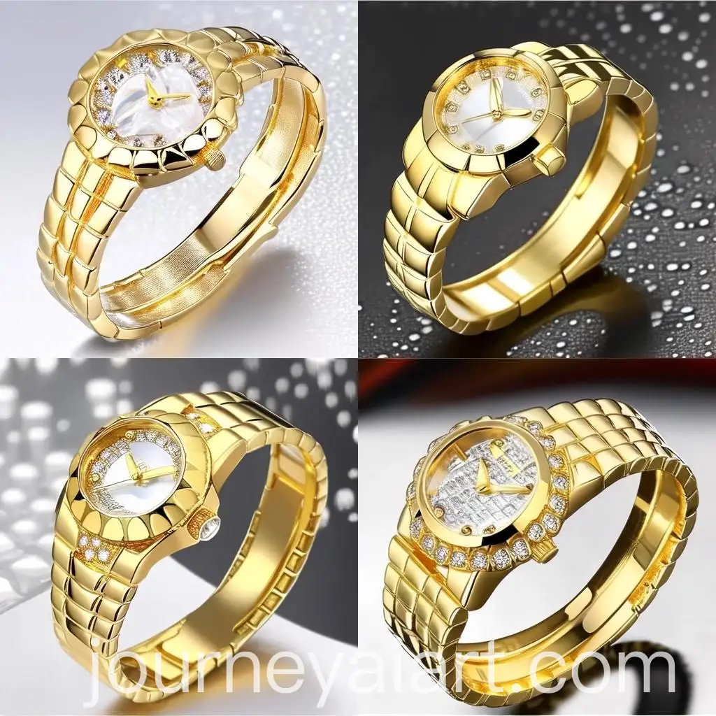 Elegant-Ladies-Gold-Watches-on-Display