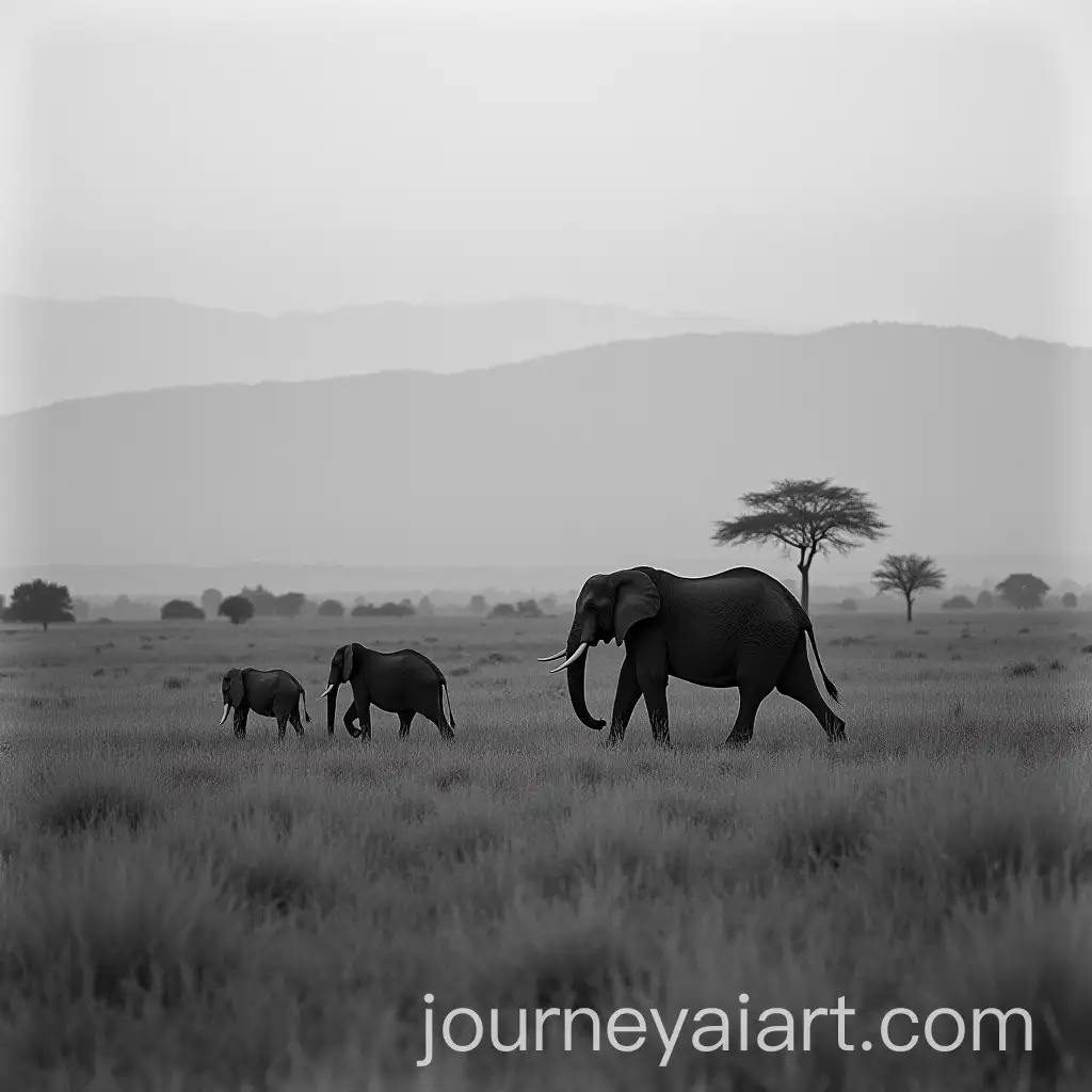 Monochrome-Greyscale-Safari-Adventure