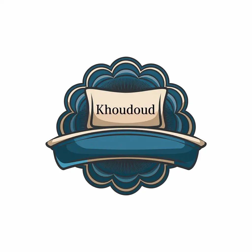 LOGO Design for Khoudoud Pillow Sleep Night Bed Theme with Clear Background