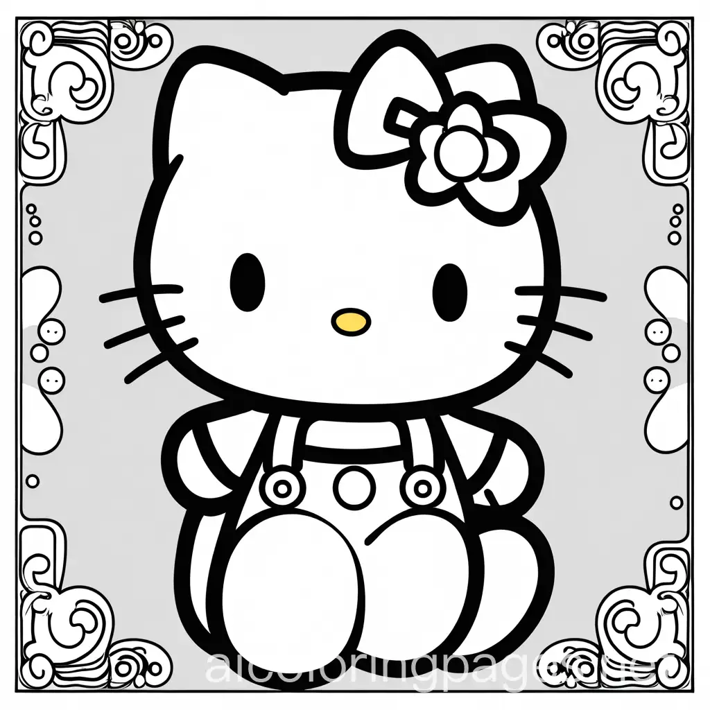 Simple-Hello-Kitty-Coloring-Page-for-Kids