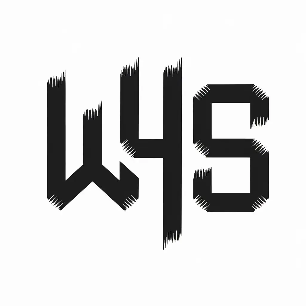 a vector logo design,with the text "WYS", main symbol:Strokes formed by WYS,Minimalistic,be used in game industry,clear background