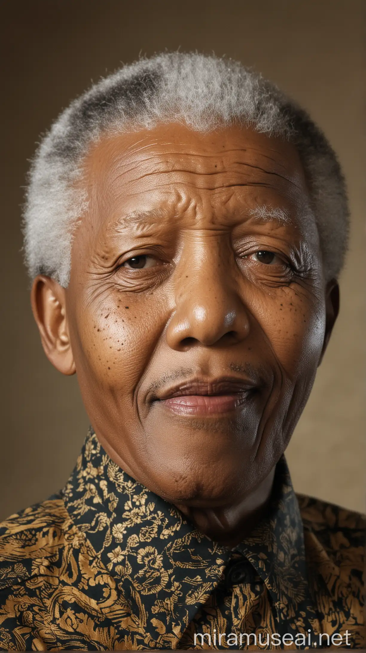 Nelson Mandela Addressing Crowds in Johannesburg