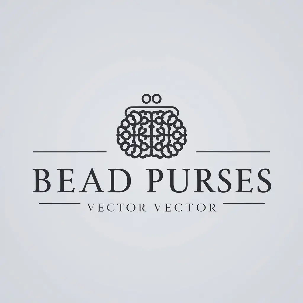 LOGO Design for Bead Purses Elegant and Complex Symbol for the Fashion Industry with Clear Background