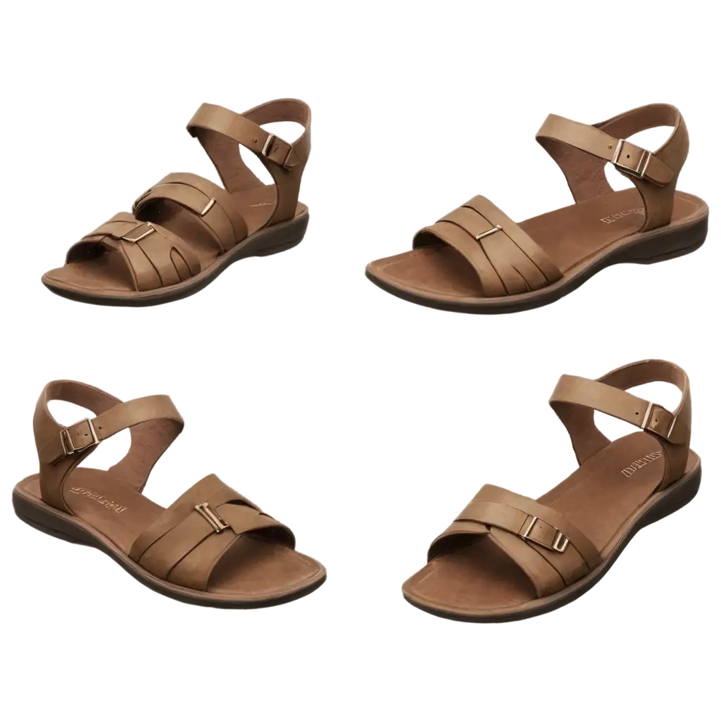 sandal in a realistic cut