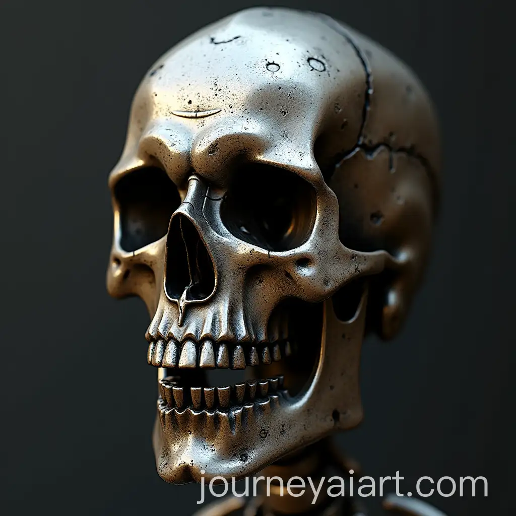 Intricate-Metal-Skeleton-Head-with-Detailed-Design