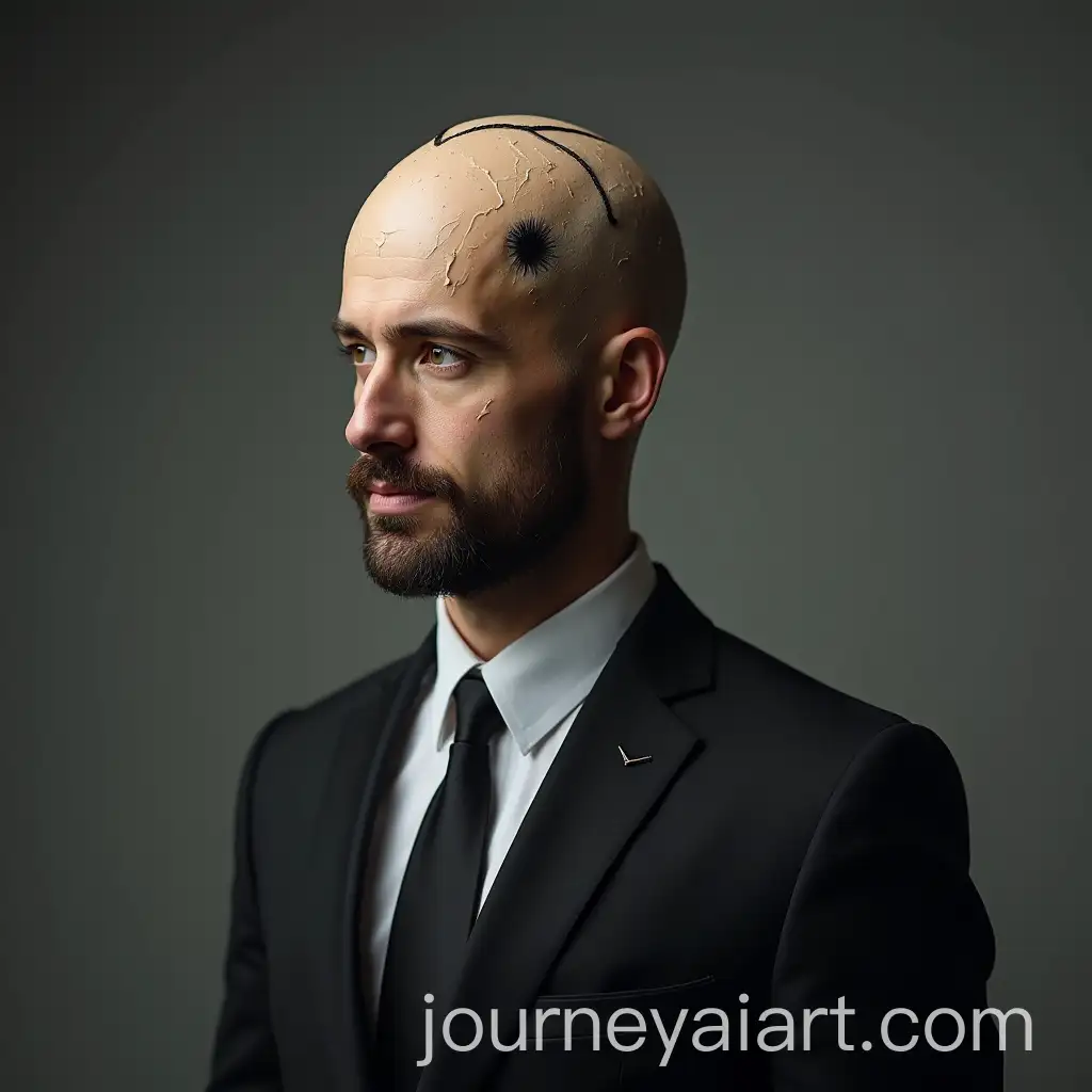 Businessman-in-Suit-with-Orkut-Logo-Head