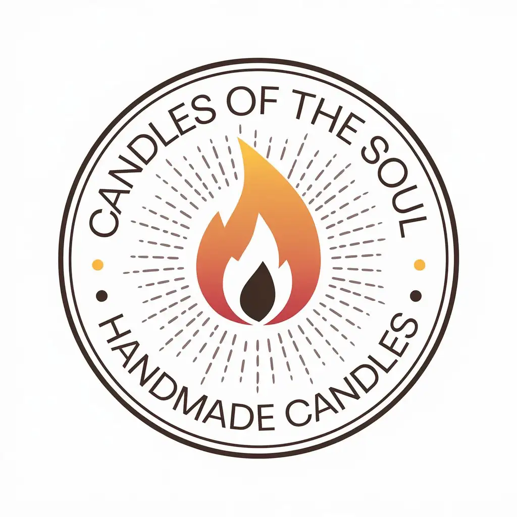 LOGO-Design-for-Candles-of-the-Soul-Handmade-Candles-with-Fire-Symbol-and-Clear-Background