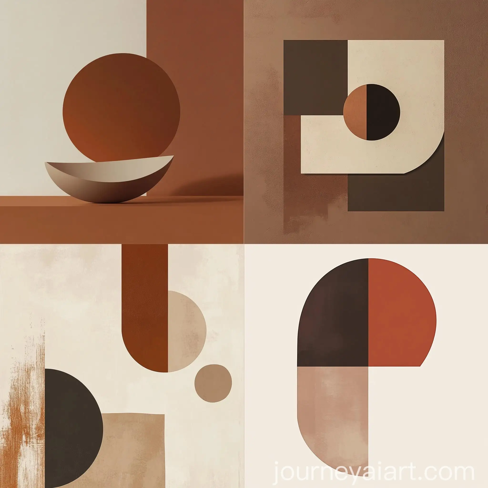 Geometric-Shapes-in-a-Minimalist-Brown-Setting