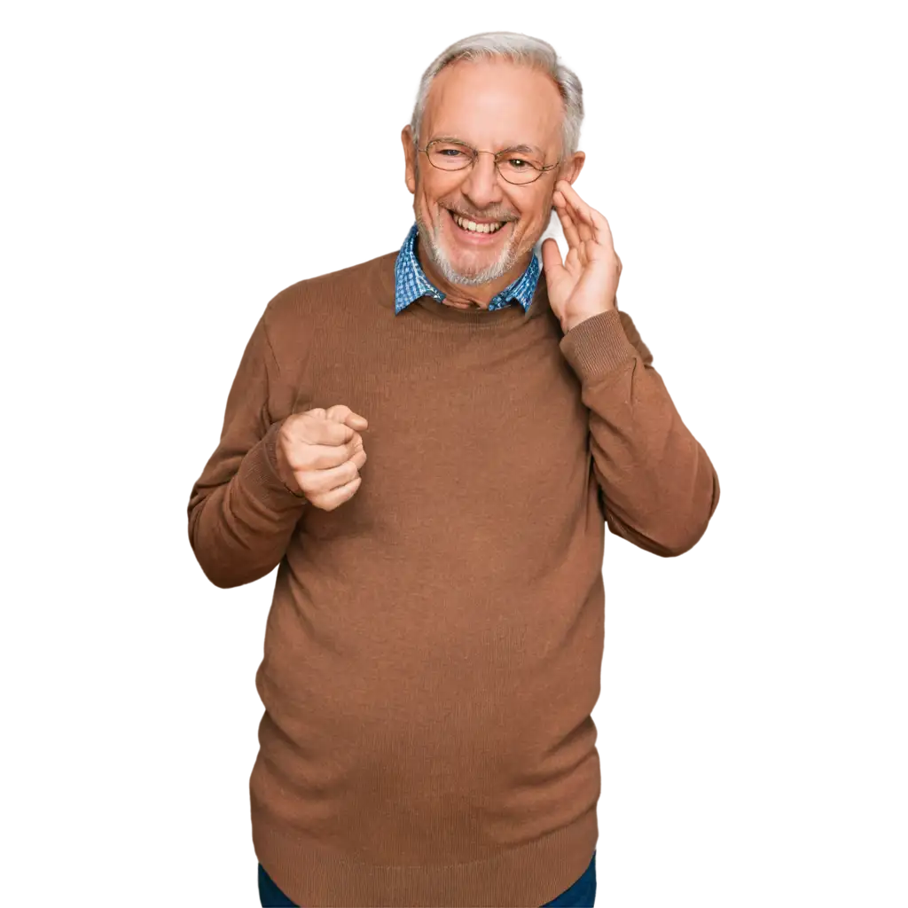 HighQuality-PNG-of-Happy-Old-Man-with-Hand-on-Ear-Enhance-Online-Presence