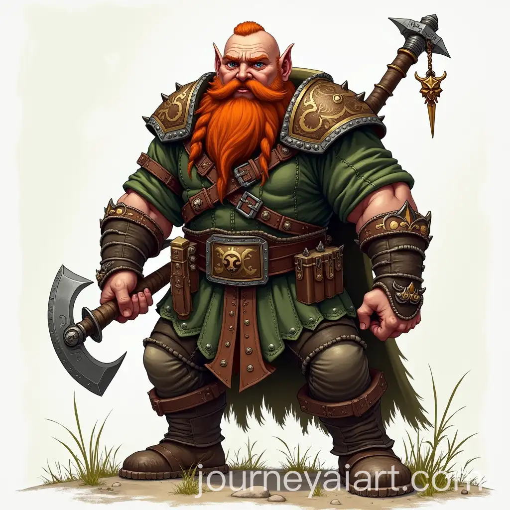 Dwarf-Warrior-in-BattleReady-Stance