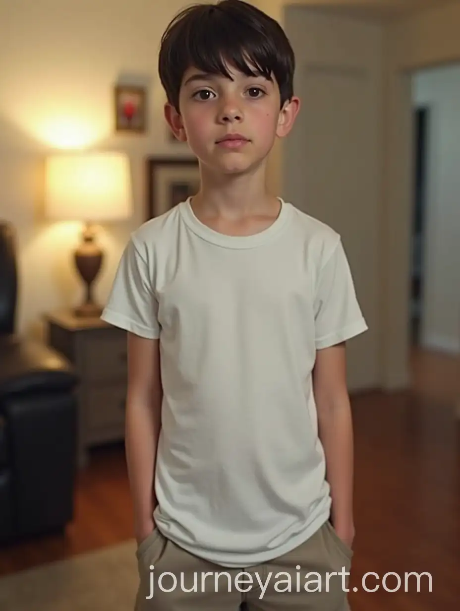 14YearOld-Boy-on-His-First-Day-of-High-School-in-Living-Room-Maryland