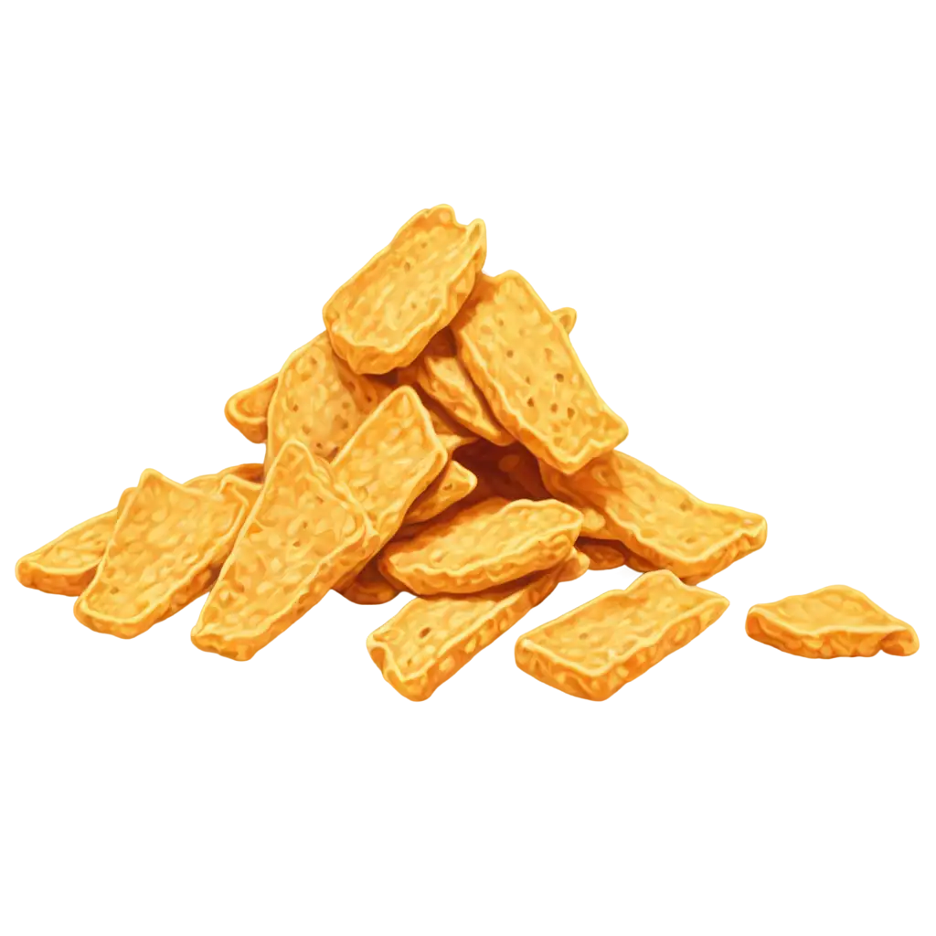 Delightful-Tempeh-Chips-Cartoon-Vector-PNG-for-Culinary-Creations