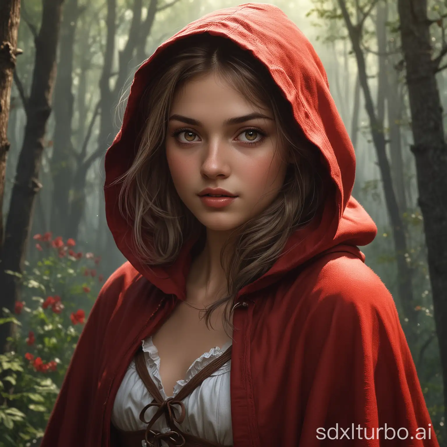 Little-Red-Riding-Hood-Fantasy-Art-Enchanting-Fairy-Tale-Character-in-Realistic-High-Quality