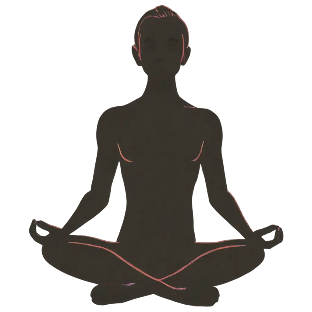 Psychedelic-Human-Silhouette-in-Lotus-Position-Enhanced-PNG-Image-for-Vibrant-Visuals