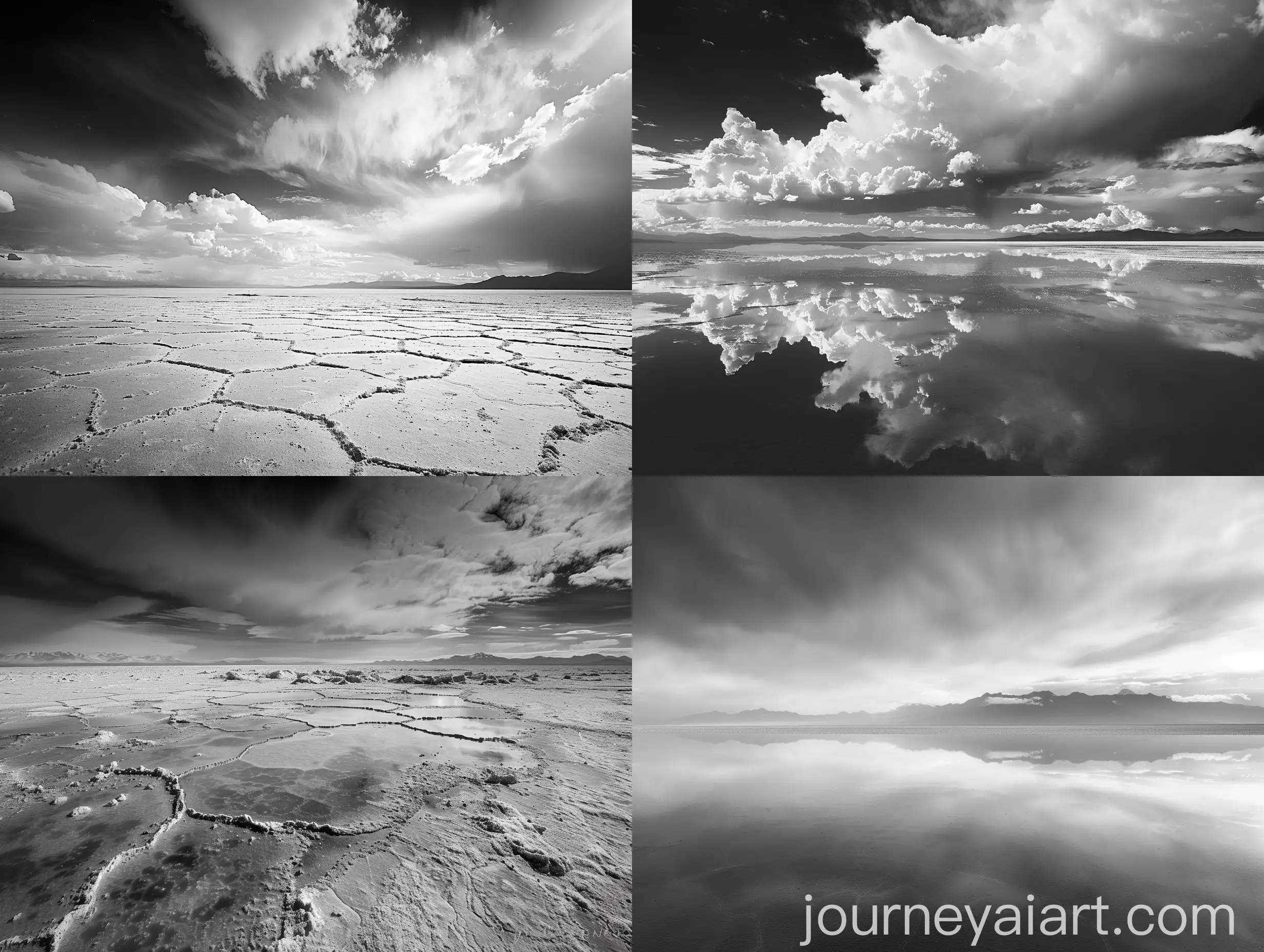 Abstract-Black-and-White-Landscape-of-Bolivias-Salar-de-Uyuni