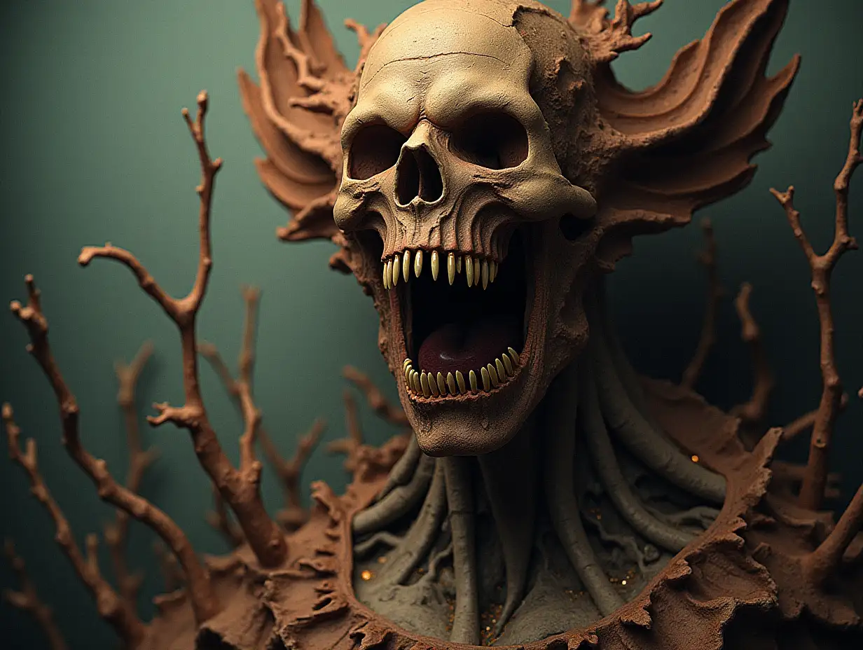 Surreal decoration art work horror