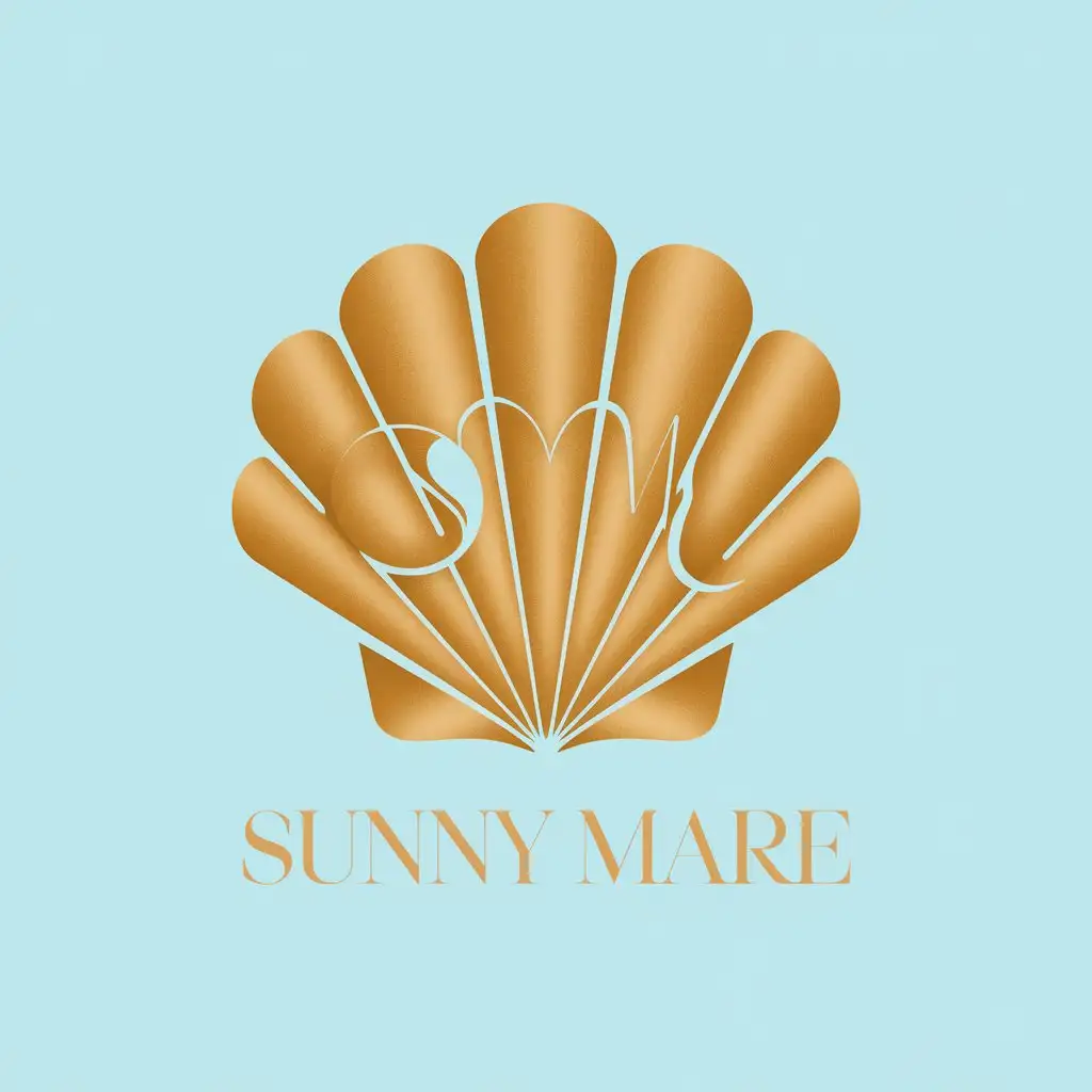 Design a logo for Sunny Mare brand, Sunny Mare brand logo for luxury women's beachwear, natural organic