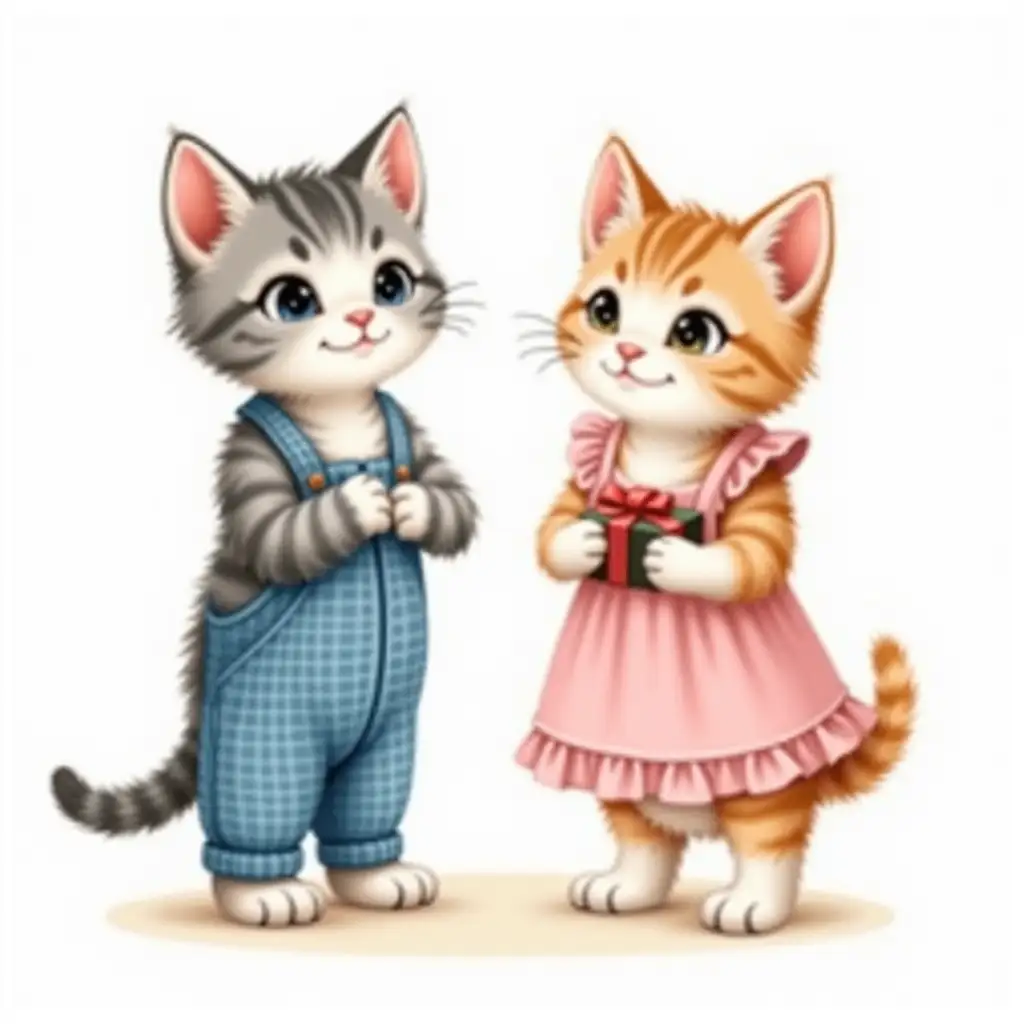 Anthropomorphic-Kittens-in-Festive-Outfits