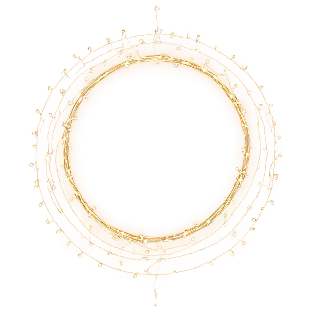 Circular-Movement-with-Gold-Thread-and-Fairy-Lights-PNG-Image-Captivating-Visuals-for-Creative-Projects