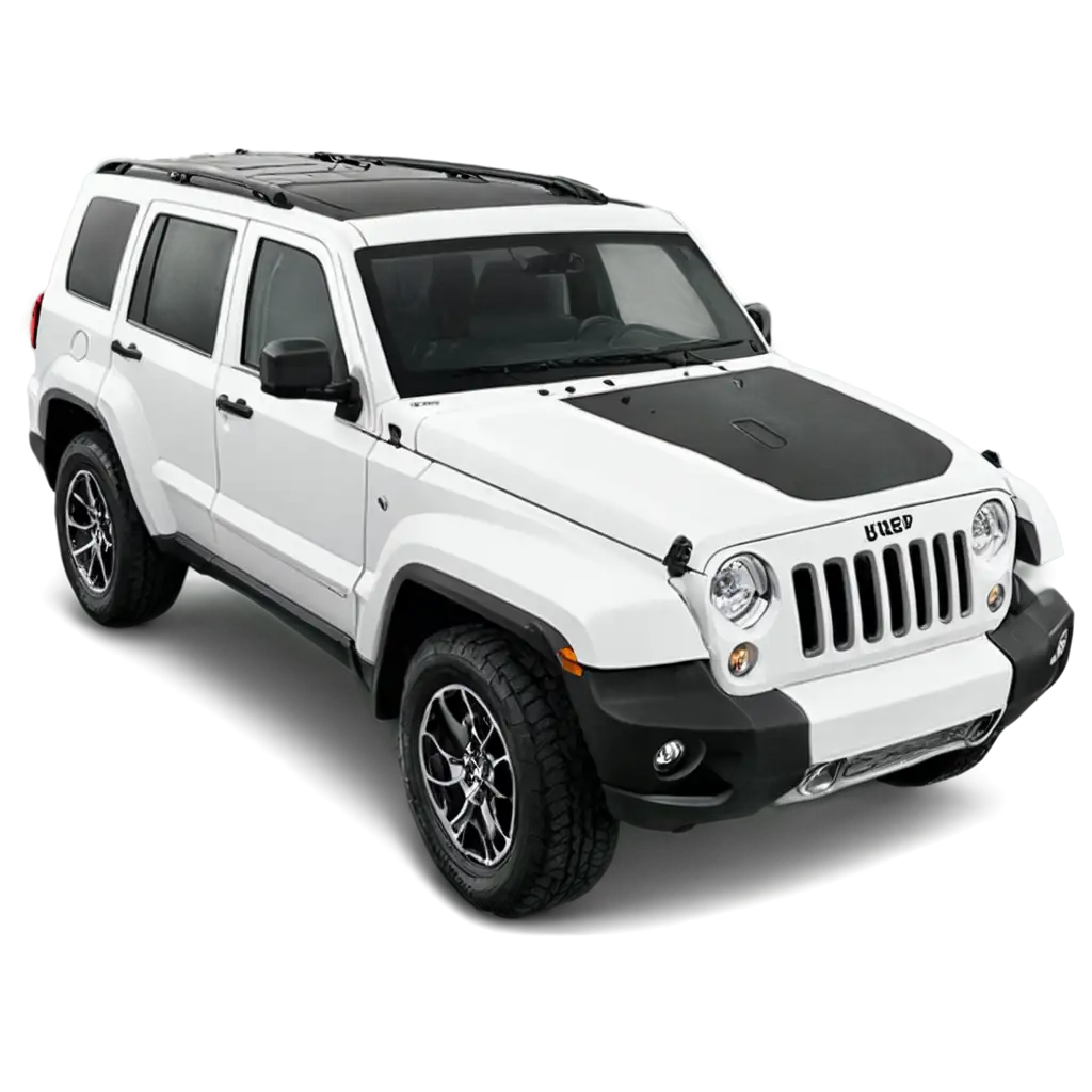 white jeep car