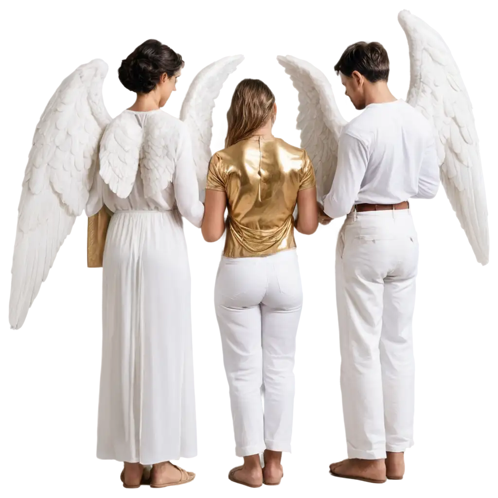 PNG-Image-of-a-Couple-with-Angels-and-Bibles-Symbolic-Art-Representation