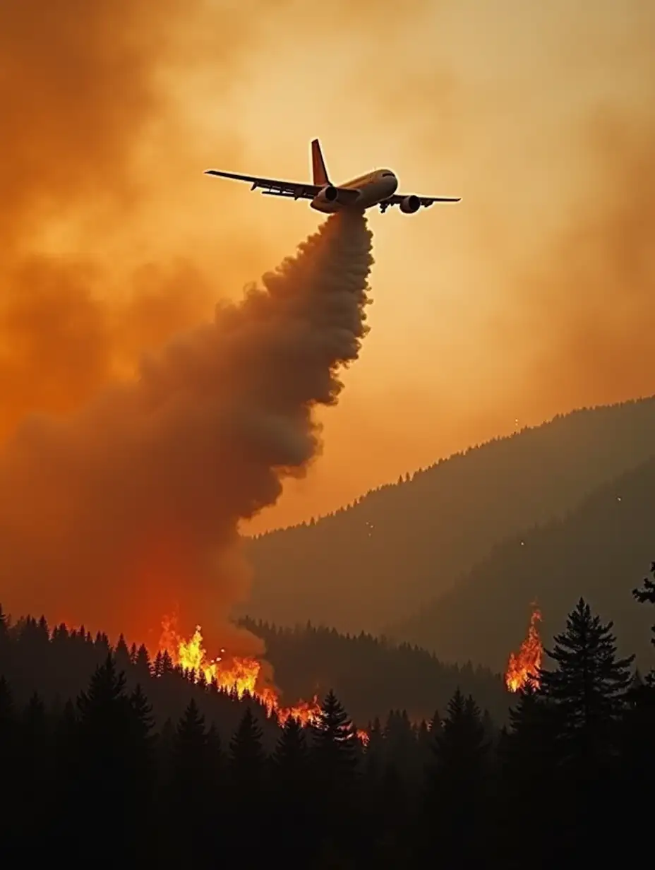 WaterBomber-Plane-Battling-Forest-Fire